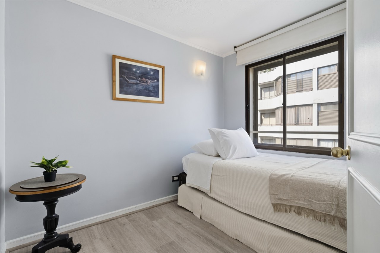 Dormitorio individual - Suite 801 Suites Vitacura