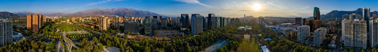 Vista panorámica de Parque Arauco y alrededores - Suites Vitacura